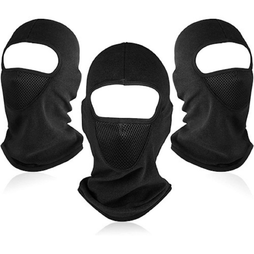 Unisex Adults Youth Thermal Ski Mask Balaclava Black Fleece